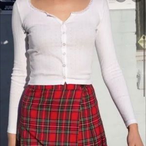 White Eyelet Lace Zelly Long Sleeve